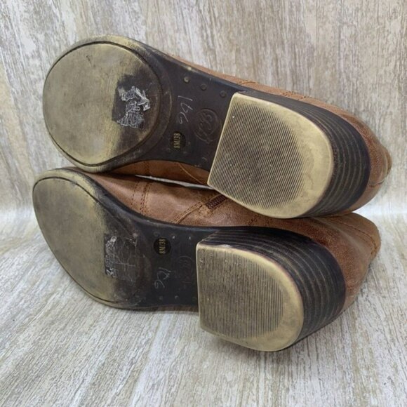 Lucky Brand Boots Womens Size 8 M Brolley Brown Tan Ankle Zip Heel Booties - Picture 10 of 14